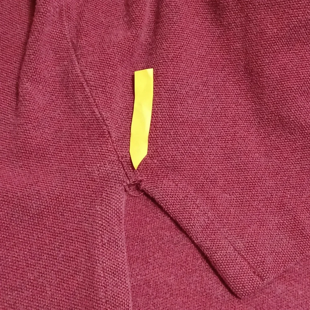 Polo Ralph Lauren Polo Shirt Mens L Burgundy Short Sleeve Pique Cotton Classic